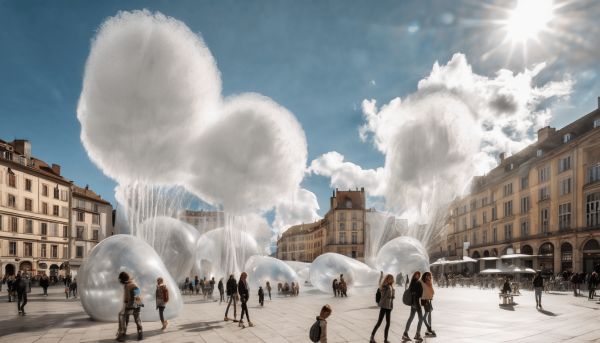 Un univers ludique à la tête dans les nuages à Lyon Part-Dieu